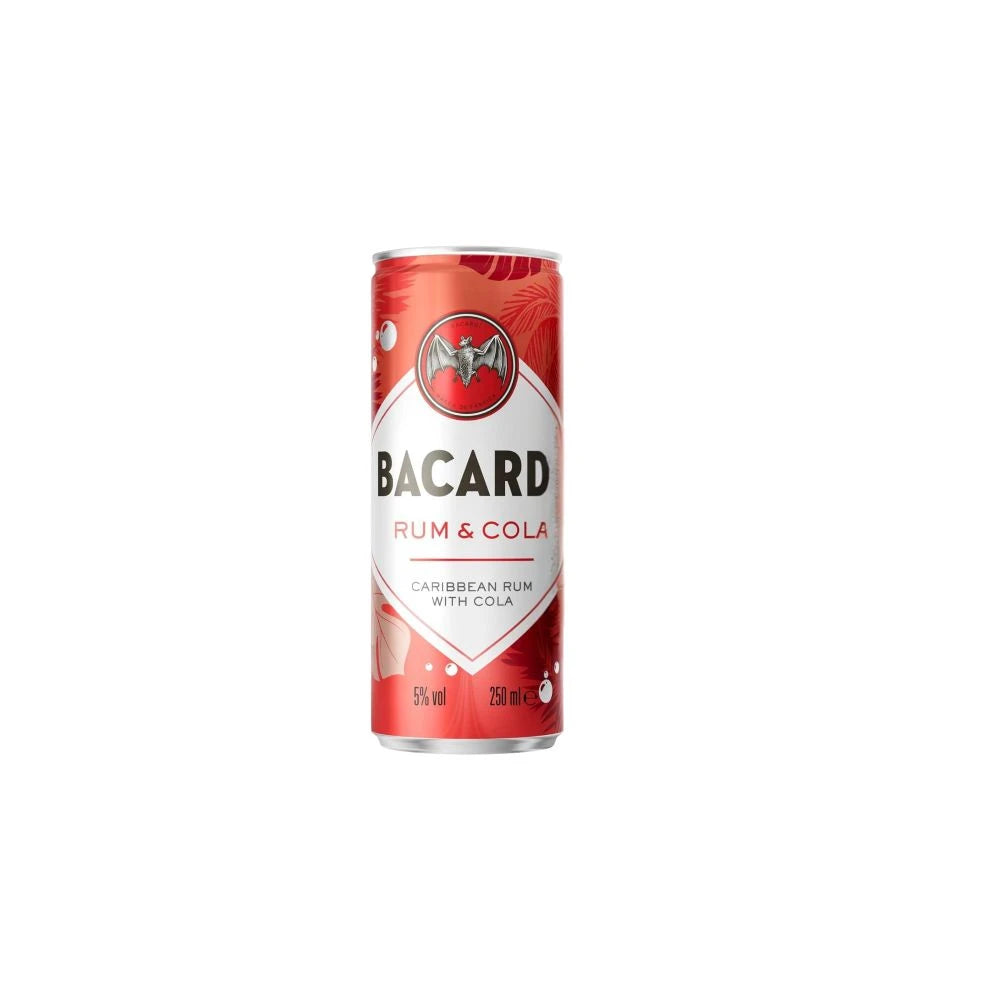 Bacardi Rum & Coca Cola Cans