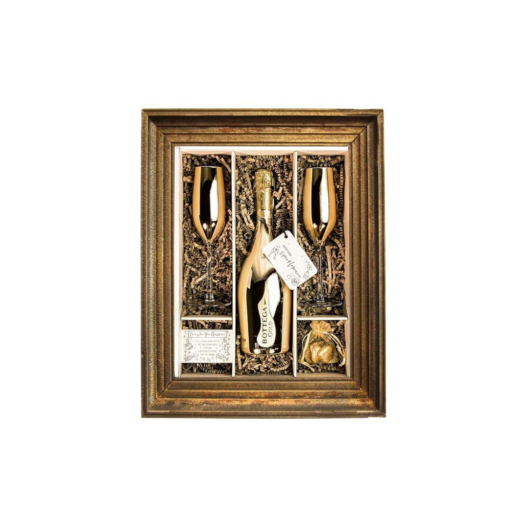 Bottega Prosecco, Flute Glasses and Corkscrew