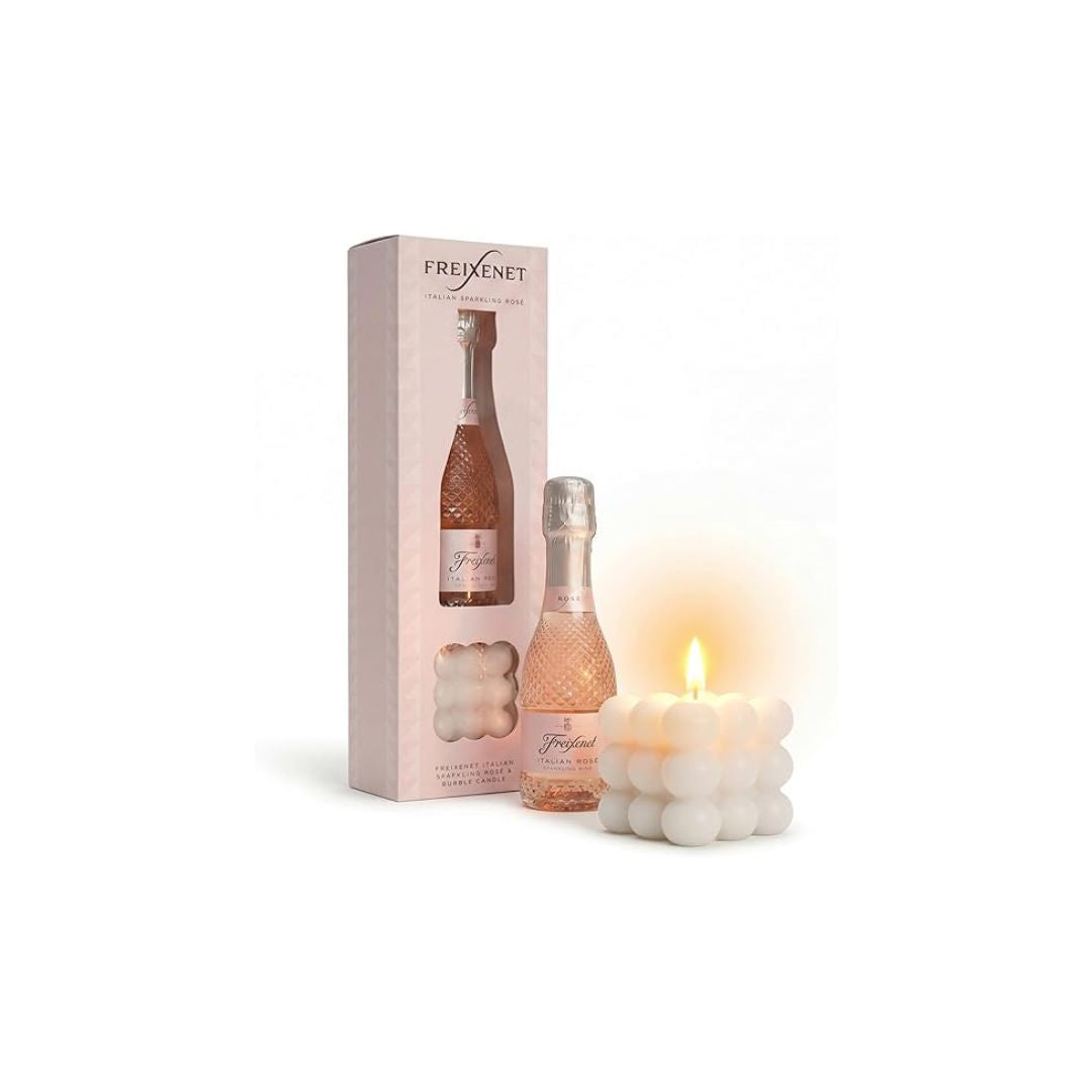 Freixenet Rose Prosecco and Bubble Shaped Luxury Candle