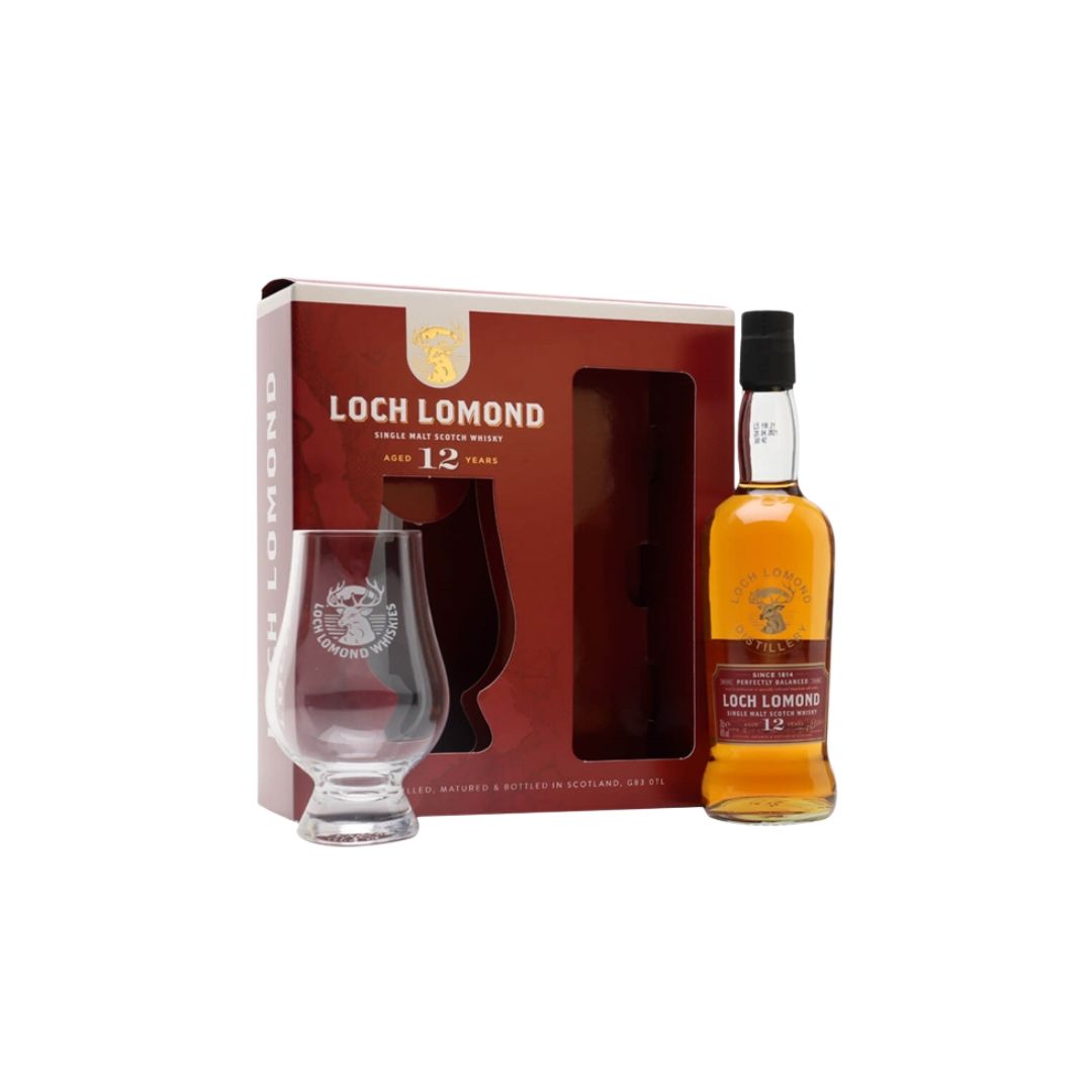 Loch Lomond 12 Year Old Small Bottle Glass Set
