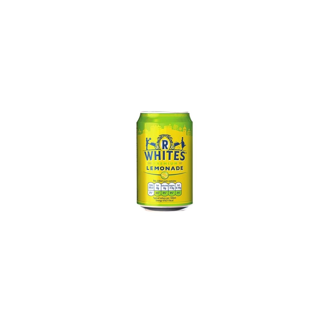 R Whites Lemonade Cans